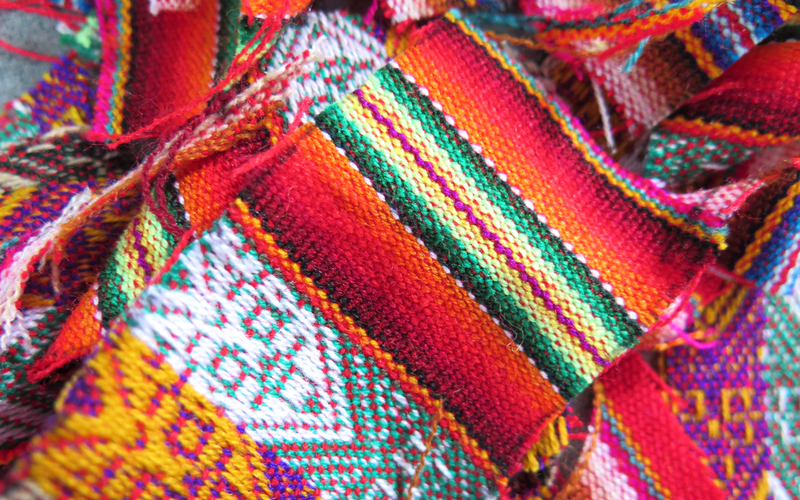Artesanato peruano: Rico em cores e texturas